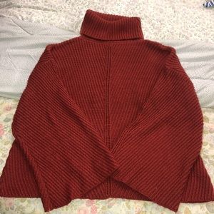 Cupcakes & Cashmere Size XS Red Turtleneck Sweater